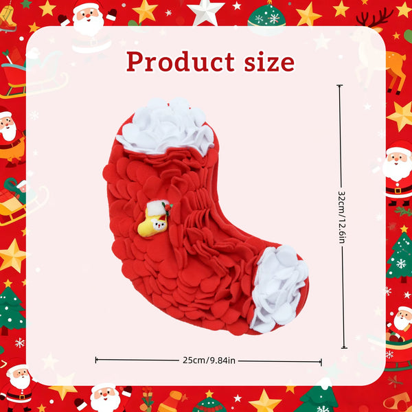 The New Christmas Product Dog Sniffing Pad Is Soft and Comfortable, Which Helps Exercise the Dog'S Foraging Ability. Red Christm