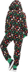 Christmas Onesies for Adults - Comfy Unisex Matching Holiday Jumpsuits with Convenient Pockets