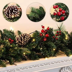 New Product Rattan Strip with Lamp Christmas Decoration Light Strip PVC Material Christmas Tree Activity Pendant Atmosphere Lamp
